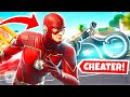 CAN YOU BEAT THE FLASH?! (Fortnite Racing Challenge)