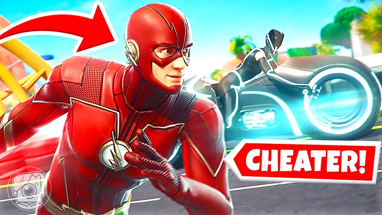 CAN YOU BEAT THE FLASH?! (Fortnite Racing Challenge)