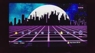 80's Synthwave Dynamic PlayStation 4 PS4 Theme
