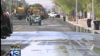 Sewage gusher closes Broadway SE