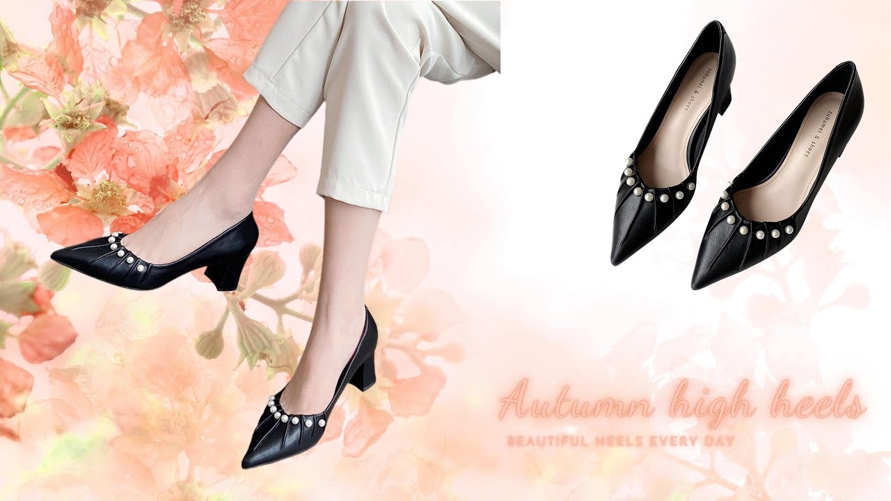 Metallic Pointed Toe High Heels | Sleek Heel Showcase