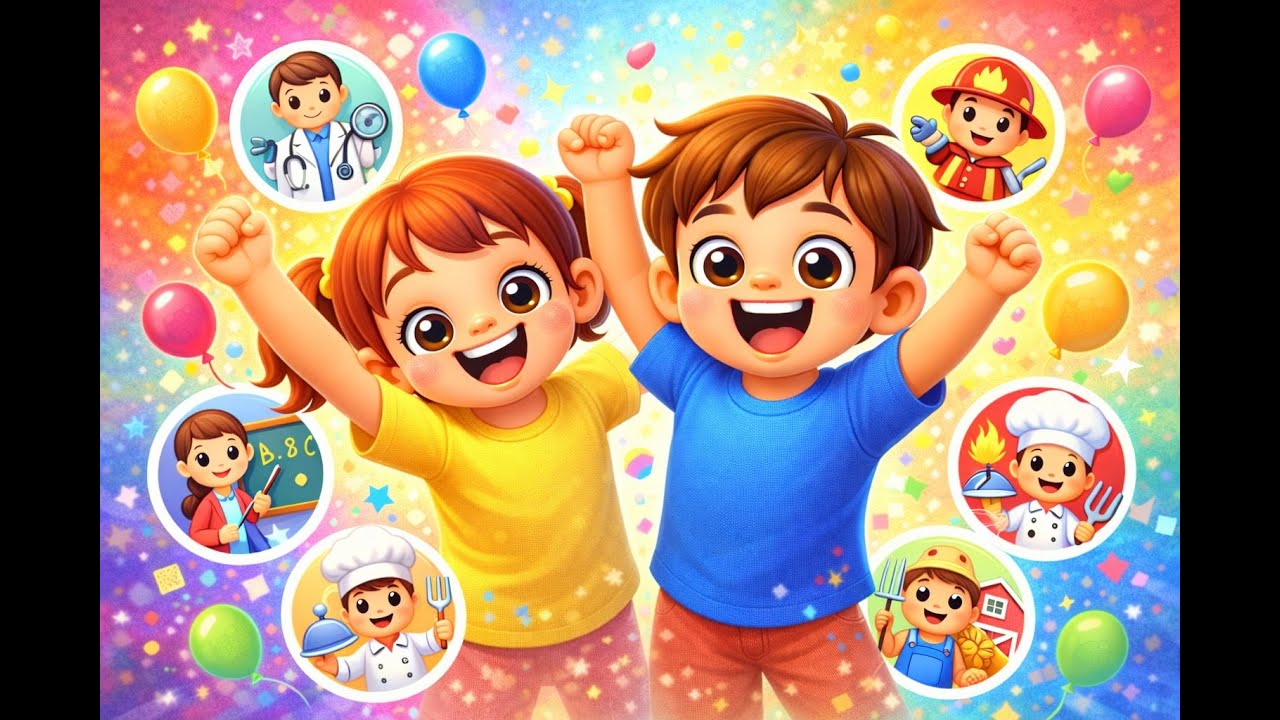 Meslekleri Öğrenelim! 👩‍⚕️👮‍♂️👨‍🚒 Eğitici Çocuk Şarkısı | Meslekler Şarkısı