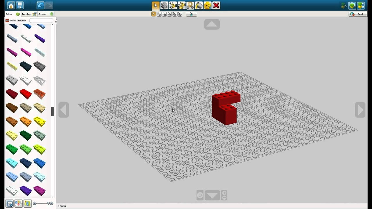 Lego Digital Designer "Basic Brick Tutorial - YouTube