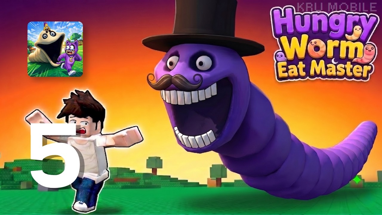 Worm Master Hungry Worm: Eat Master - Gameplay Walkthrough Part 5 - Worm Survival ...