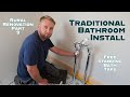 Traditional Bathroom Installation - Free standing Bath taps - Rural renovation part 9