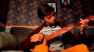 "Wandering Boy" on gourd by Tom Furtado, played by Victor Furtado
