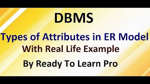 Types of Attributes in ER Model | Full Concept | DBMS in Hindi