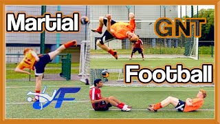 Martial Arts Football ⚽ Freestyle, Taekwondo Kicks and Flips!