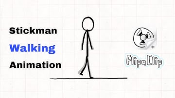 How to animated Walking Stickman in FlipaClip | super EASY