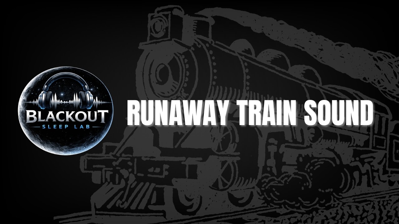 Runaway Train Sounds Black Screen 8 Hours | Blackout Sleep Lab