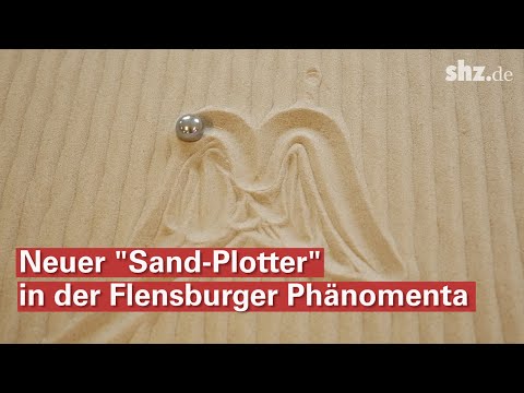 Neue Experimentierstation: "Sand-Plotter" malt Bilder in den Sand