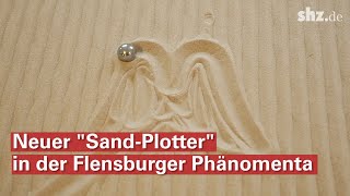 Neue Experimentierstation: Sand-Plotter malt Bilder in den Sand