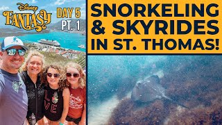 Beautiful Day in St Thomas! Sapphire Beach & Skyride To Paradise Point - Disney Fantasy Cruise Day 5