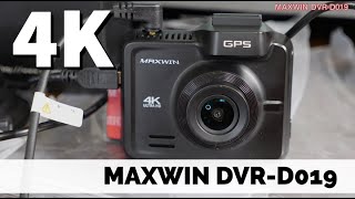 【4Kドラレコ】4K画質がめっちゃ綺麗！MAXWINドライブレコーダー DVR-D019