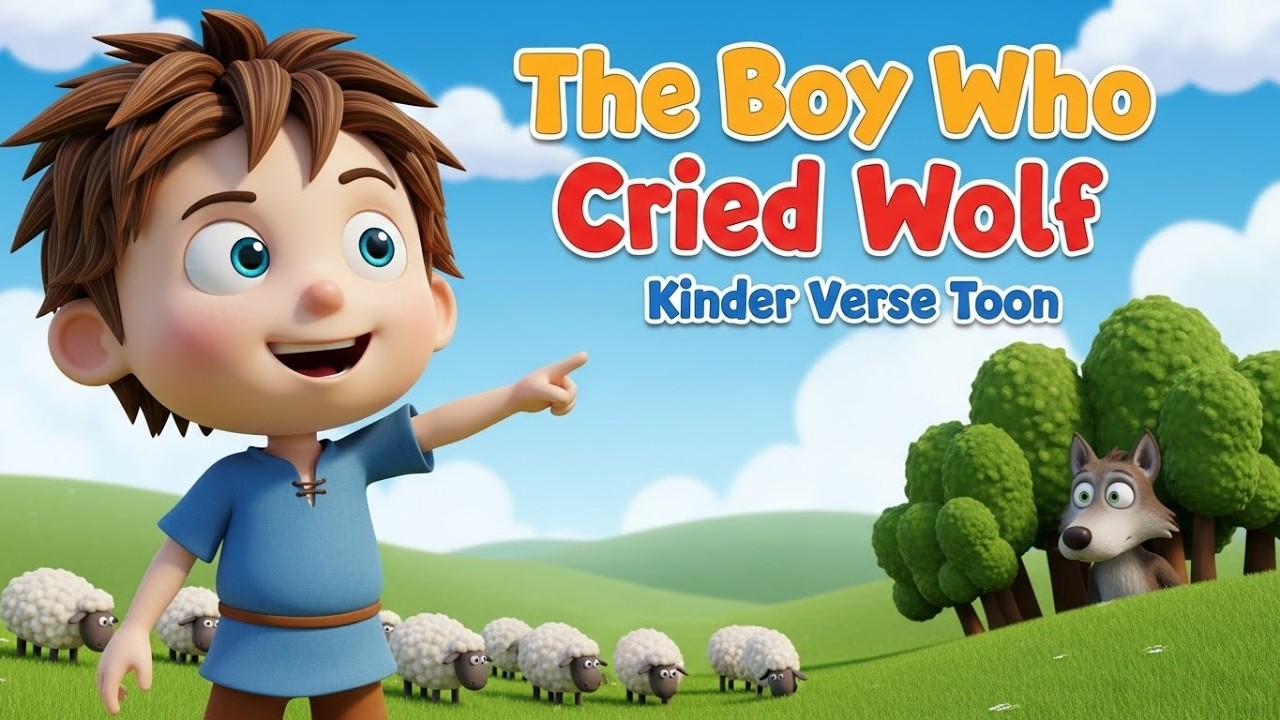 The Boy Who Cried Wolf 🐺| Moral Story for Kids | Honesty Is the Best ...