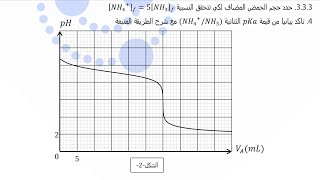 تمرين بكالوريا 2020 ( ر + تر )لكل الشعب حولمعيارة ph مترية أساس ضعيف بحمض قوي  بكالوريا2023