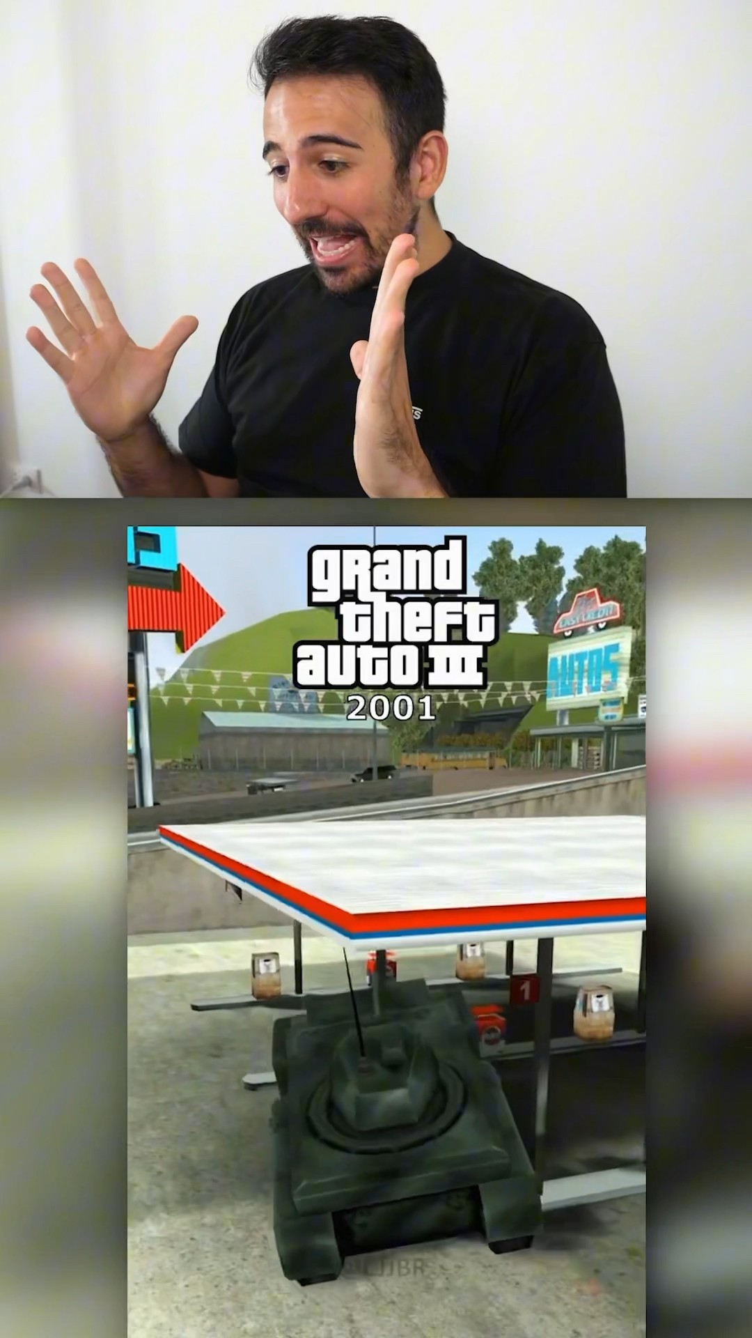 ¿ Qué pasa si Chocamos con un Tanque en una Gasolinera en Todos los GTA ? #gta