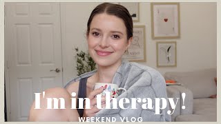 I am in Therapy! WEEKEND VLOG: GRWM Daily Makeup, Gardening, Dog Park + MY SISTER IS ENGAGED!