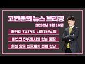 고현준의 뉴스브리핑 200310 화 확진자 7478명 사망자 54명 마스크 5부제 시행 첫날 풍경 한일 양국 입국제한 조치 첫날 고현준의 뉴스브리핑 200310 화 확진자 7478명 사망자 54명 마스크 5부제 시행 첫날 풍경 한일 양국 입국제한 조치 첫날