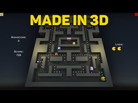 I Made Pacman BUT ITS IN 3D