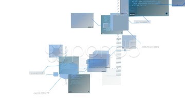 Digital Data Code Network Interface Technology. Stock Footage