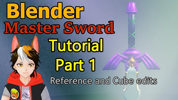 Master Sword Blender Tutorial part 1 Reference and cube edits
