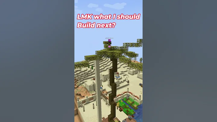 Building a Palm Tree in Minecraft #minecraft #minecraftgameplay #gaming #minecraftgaming