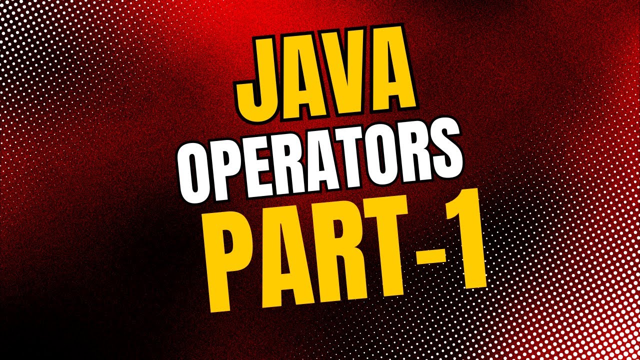 Java Operators Part-1 - YouTube