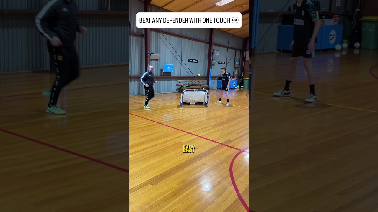 How to get past your defender with one touch in futsal