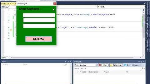 TextBox,Button With Event in VB   Net Day I Hindi