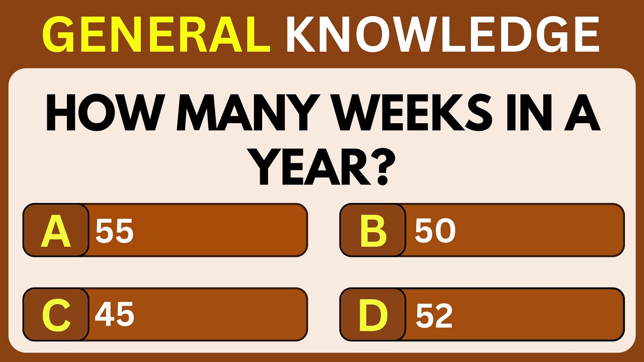 🔥 Score 30 Out of 60? Take This General Knowledge Challenge Now