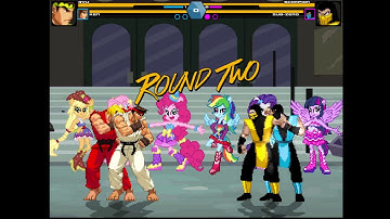 Mugen - Ryu and Ken Vs Scorpion and Sub-Zero