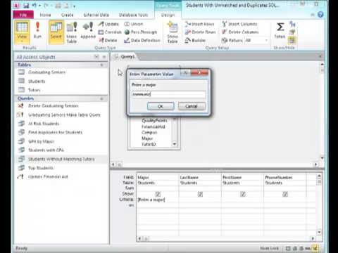 Parameter Query