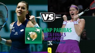 Radwanska vs Kvitova ● 2015 Singapore Final Highlights