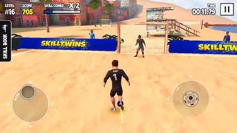 Watch how I scored 1 177 points on my Level 16 Skill Run! #skilltwinsfootballgame @SkillTwins