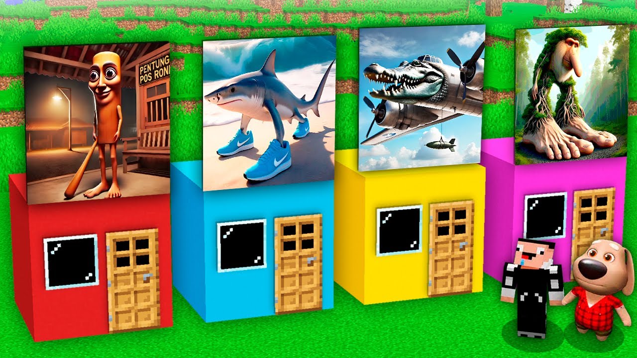 CASA SECRETA con MEMES ITALIANOS DENTRO en MINECRAFT | Animación - Jugabilidad