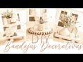 MANUALIDAD 3 BANDEJAS DECORATIVAS NORDICAS - BOHO- FACILES Y ECONÓMICAS /diy con poco presupuesto.💒