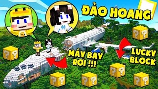 MRVIT THỬ THÁCH SINH TỒN ĐẬP LUCKY BLOCK TRÊN HÒN ĐẢO MÁY BAY RƠI TRONG MINECRAFT*SIMMY KHÓC NHÈ !!!