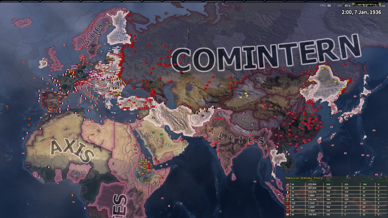 WW2 WITH DIFFERENT FACTIONS / HOI4 TIMELAPSE - YouTube