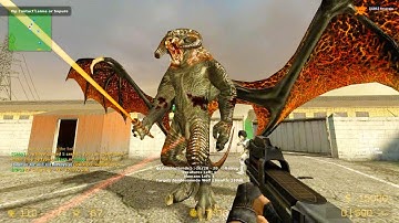 Counter Strike Source - Zombie Riot Mod online gameplay on Compound Map