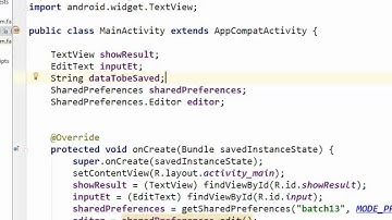 Android SharedPreference With OOP tutorial in BITM batch 12 (android) in bangla