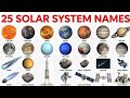 25 Solar System Names English and Hindi | 25 सौर मंडल के नाम | Learn Solar System Name | Space