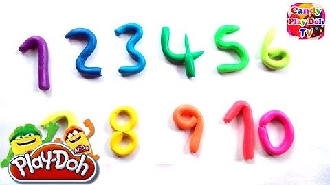 Learn To Count with PLAY-DOH Numbers! Counting New Special Edition Mini Cans Opening