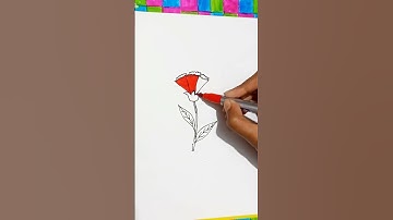 Watch me create a beautiful flower drawing from scratch! 🌸✨ #ArtTutorial #FlowerDrawing #HowToDraw