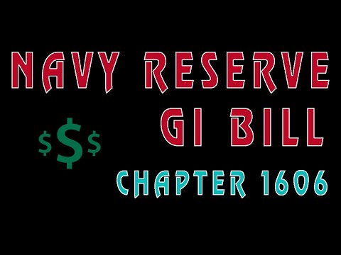 Selected Reserve Montgomery GI Bill (MGIB-SR) Chapter 1606