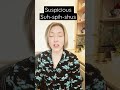 How to Pronounce SUSPICIOUS - #SHORTS Quick English Pronunciation Mini Lesson