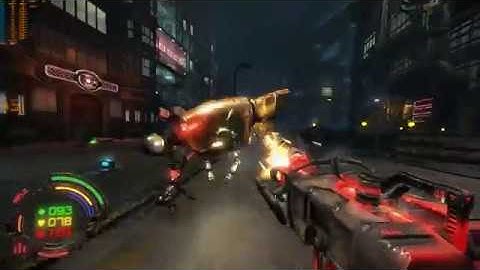 Hard Reset Redux PC Game 4K Nvidia RTX 2080 Ryzen 2600 Intro + first minutes