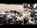 La basura comienza a acumularse en las calles por bloqueos y movilizaciones
