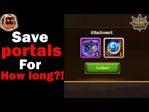 hero wars | How long to save your portal charges in your mail box?!