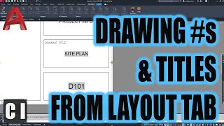 Easy AutoCAD Script To Auto Number & Name Drawings! Use Layout fields to Save Time